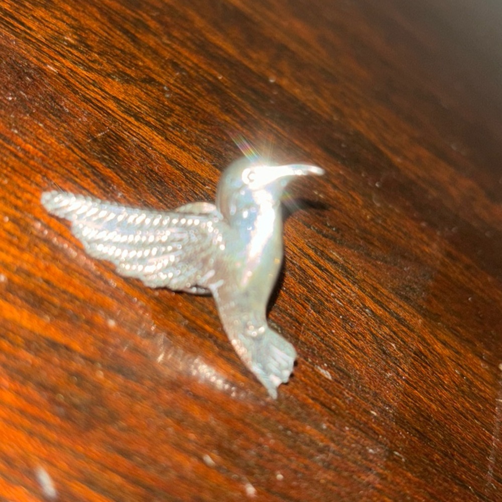 Hand & Hammer Sterling Hummingbird pin